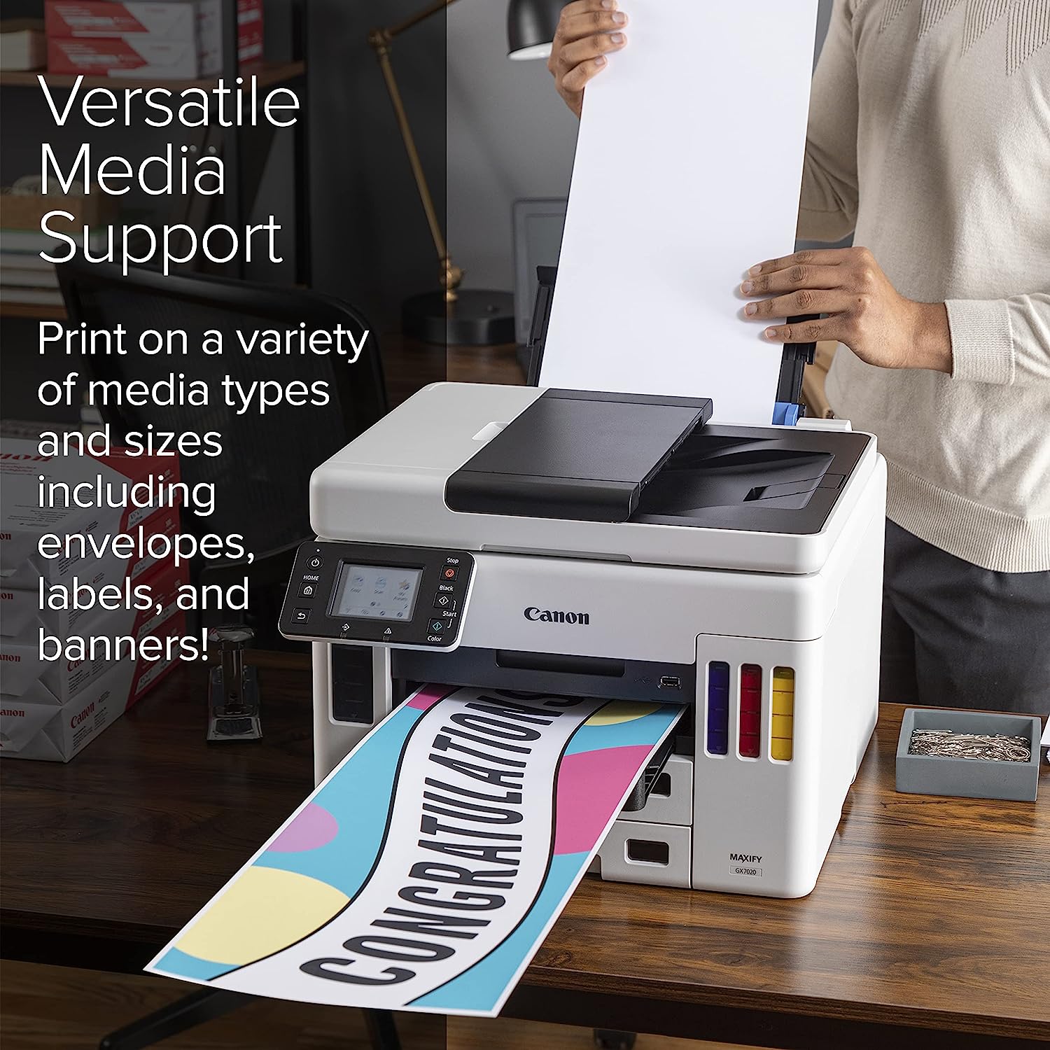 Canon MAXIFY GX7021 Wireless MegaTank Small Office All-in-One Printer - Image 5